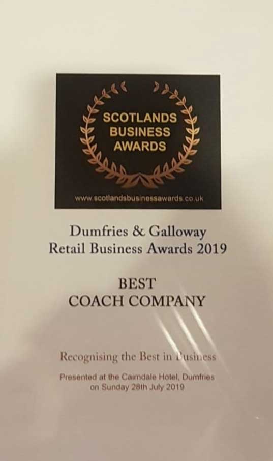 Best Coach Company 2019 Award