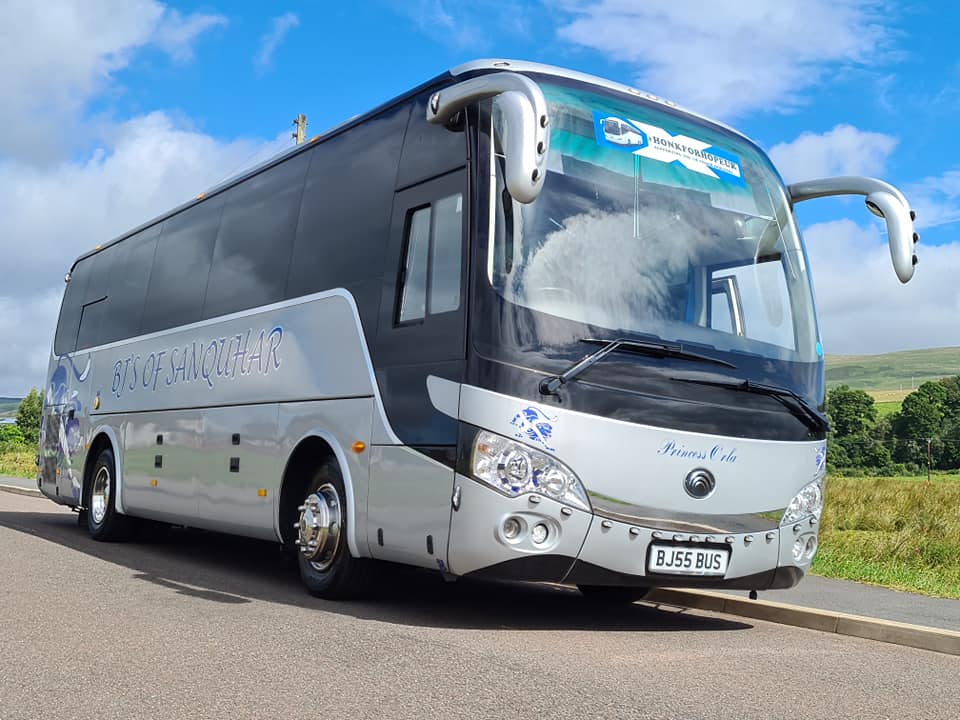 BJ's Of Sanquhar Coach on road